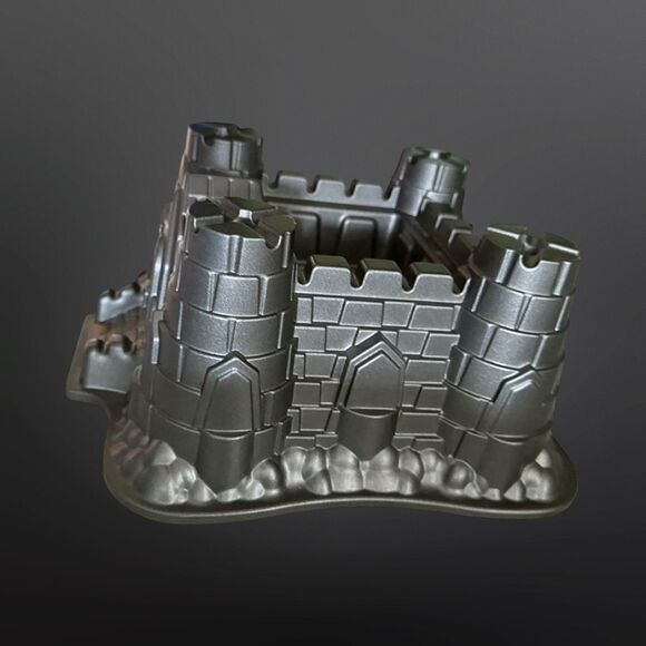 Nordic Ware Bundt Cake Pan Fairytale Cottage Silver Bundt Cake Pan 10 Cup - Picture 3 of 8